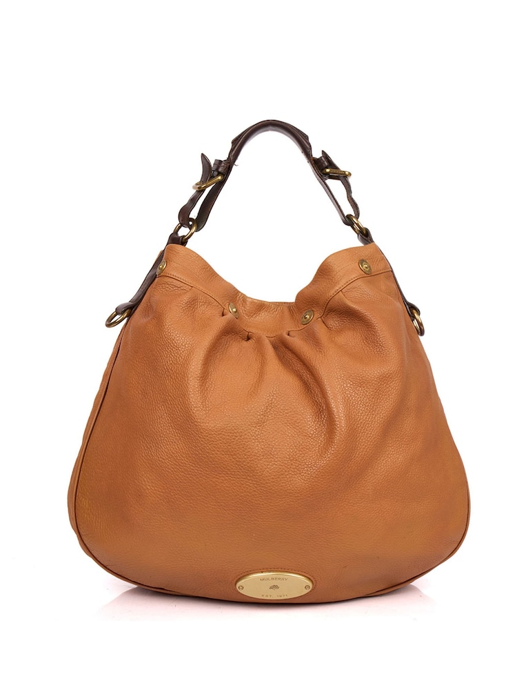 Mulberry Mitzy Brown Hobo Calfskin Leather Handbag - Image 1 of 5