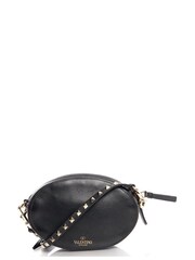 Valentino Black V Logo Cross-Body Calfskin Handbag - Image 2 of 6
