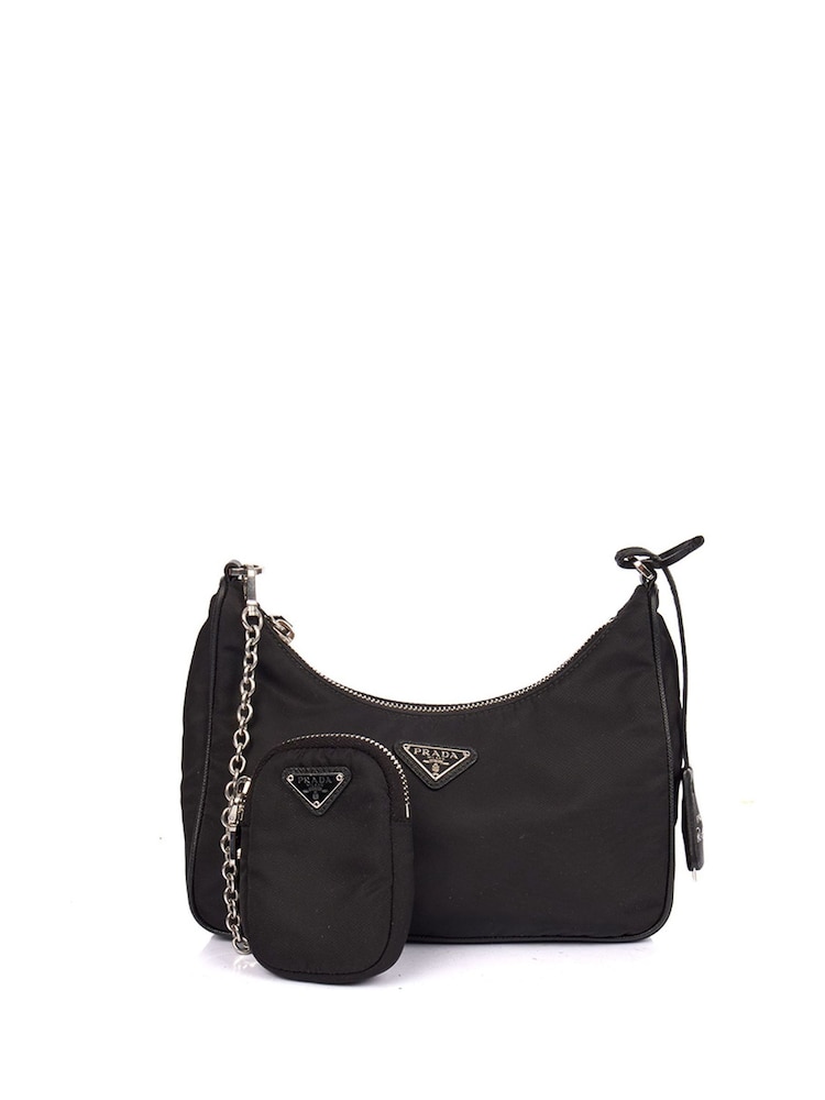 Prada Black Re-Edition 2005 Re-Nylon Handbag - Image 1 of 6