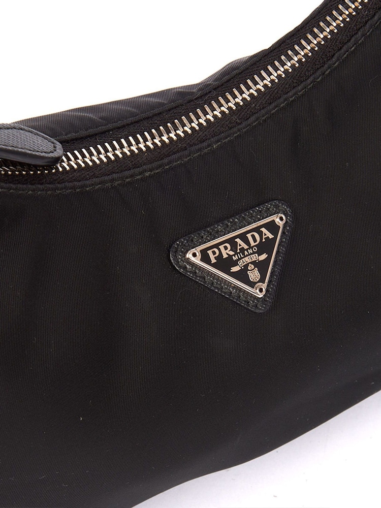 Prada Black Re-Edition 2005 Re-Nylon Handbag - Image 6 of 6