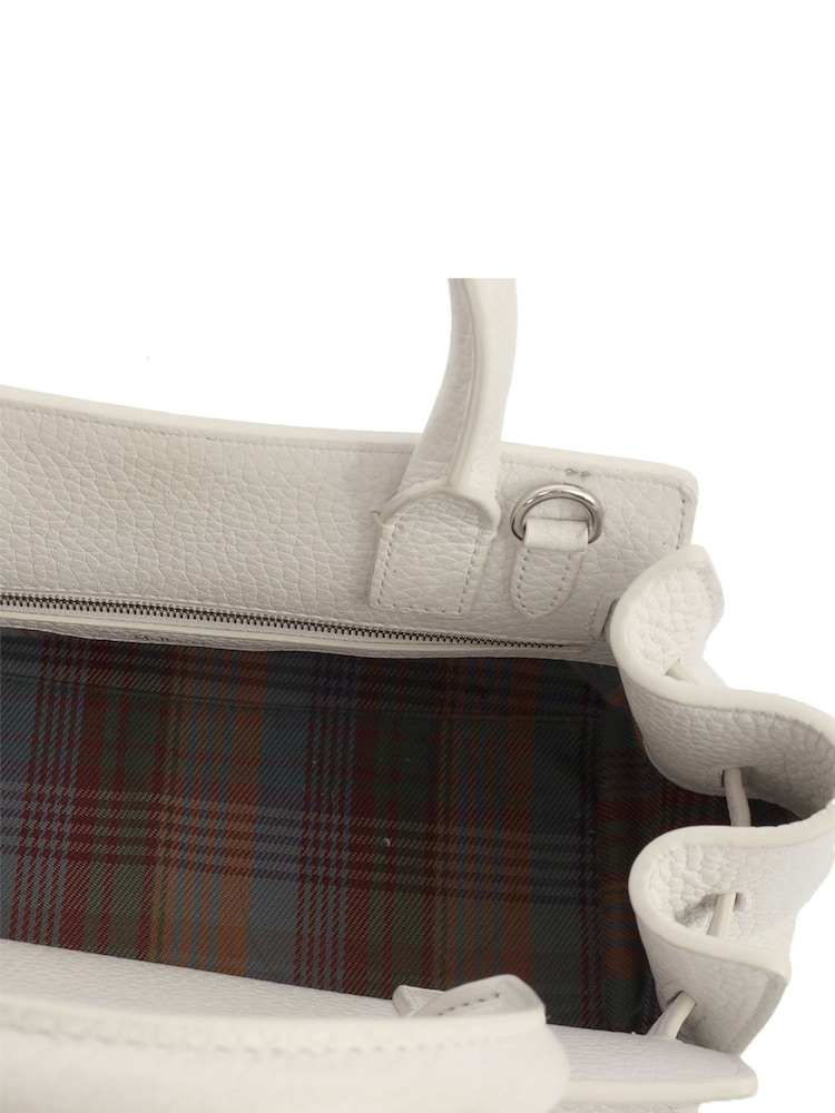 Mulberry White Belted Bayswater Calfskin Leather Handbag - Image 6 of 6