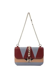 Valentino Natural Medium Glam Lock Leather Handbag - Image 1 of 6