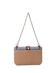 Valentino Natural Medium Glam Lock Leather Handbag - Image 2 of 6