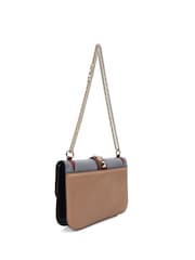 Valentino Natural Medium Glam Lock Leather Handbag - Image 3 of 6