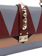 Valentino Natural Medium Glam Lock Leather Handbag - Image 5 of 6