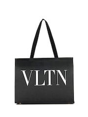 Valentino Black Tote Leather Handbag - Image 1 of 6