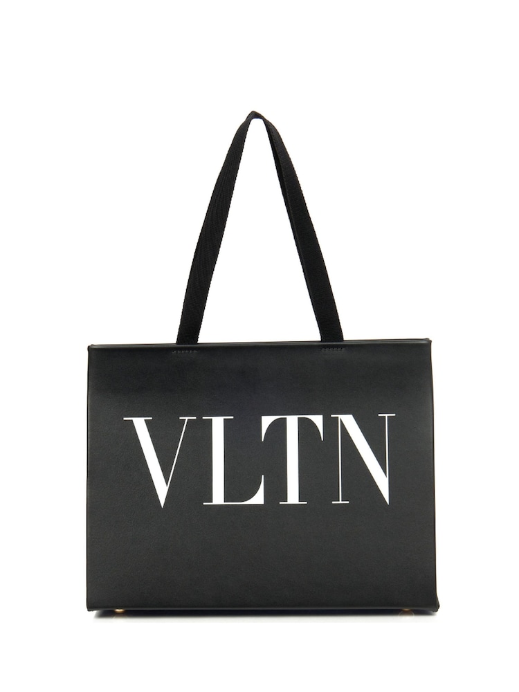 Valentino Black Tote Leather Handbag - Image 1 of 6