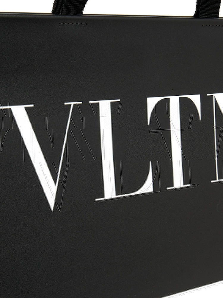 Valentino Black Tote Leather Handbag - Image 6 of 6