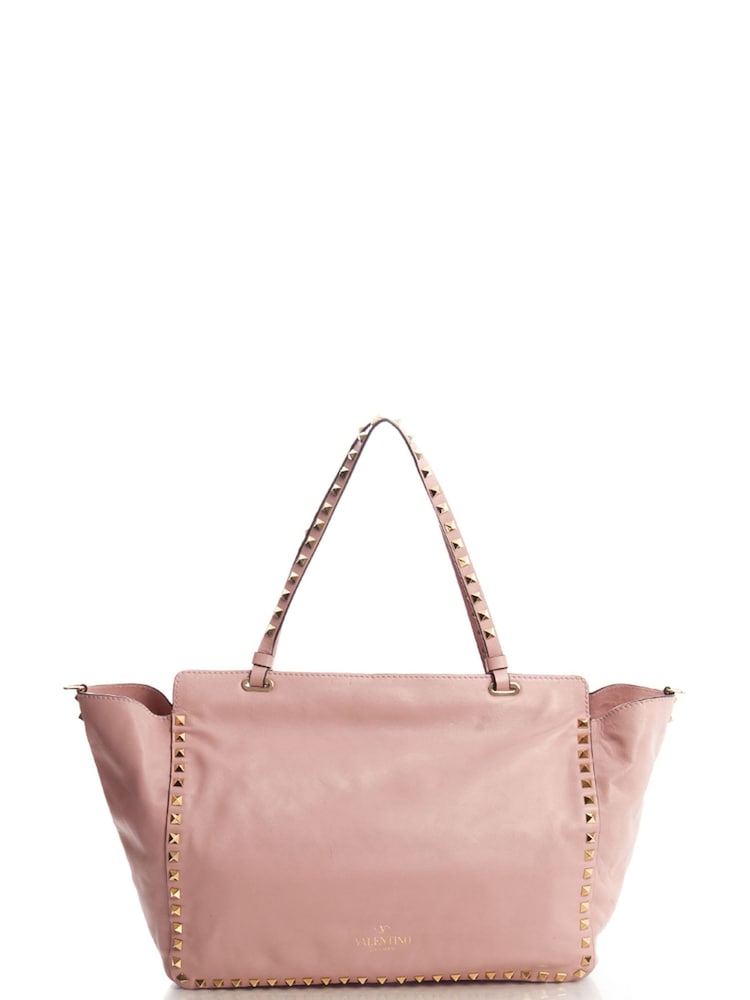 Valentino Pink Guitar Rockstud Tote Small Handbag - Image 2 of 6