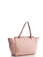 Valentino Pink Guitar Rockstud Tote Small Handbag - Image 4 of 6
