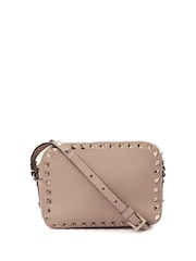 Valentino Pink Rockstud Camera Bag Calfskin Handbag - Image 2 of 6