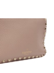 Valentino Pink Rockstud Camera Bag Calfskin Handbag - Image 5 of 6
