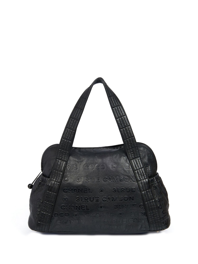 CHANEL 31 Rue Cambon Black Tote Calfskin Leather Handbag - Image 1 of 6