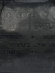CHANEL 31 Rue Cambon Black Tote Calfskin Leather Handbag - Image 6 of 6