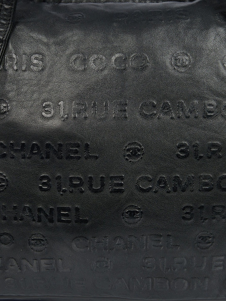CHANEL 31 Rue Cambon Black Tote Calfskin Leather Handbag - Image 6 of 6