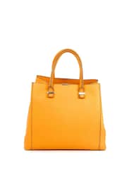 Victoria Beckham Yellow Tote Leather Handbag - Image 1 of 5