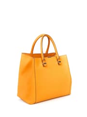 Victoria Beckham Yellow Tote Leather Handbag - Image 4 of 5