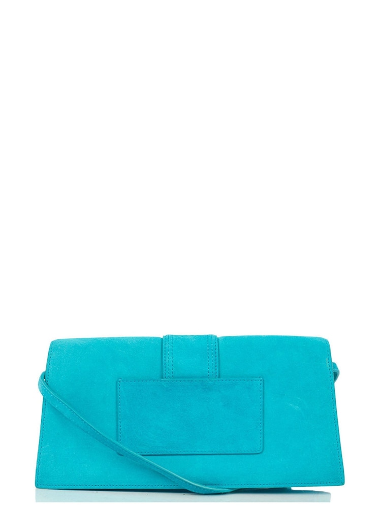 Jacquemus Blue Le Bambino Long Suede Handbag - Image 2 of 6