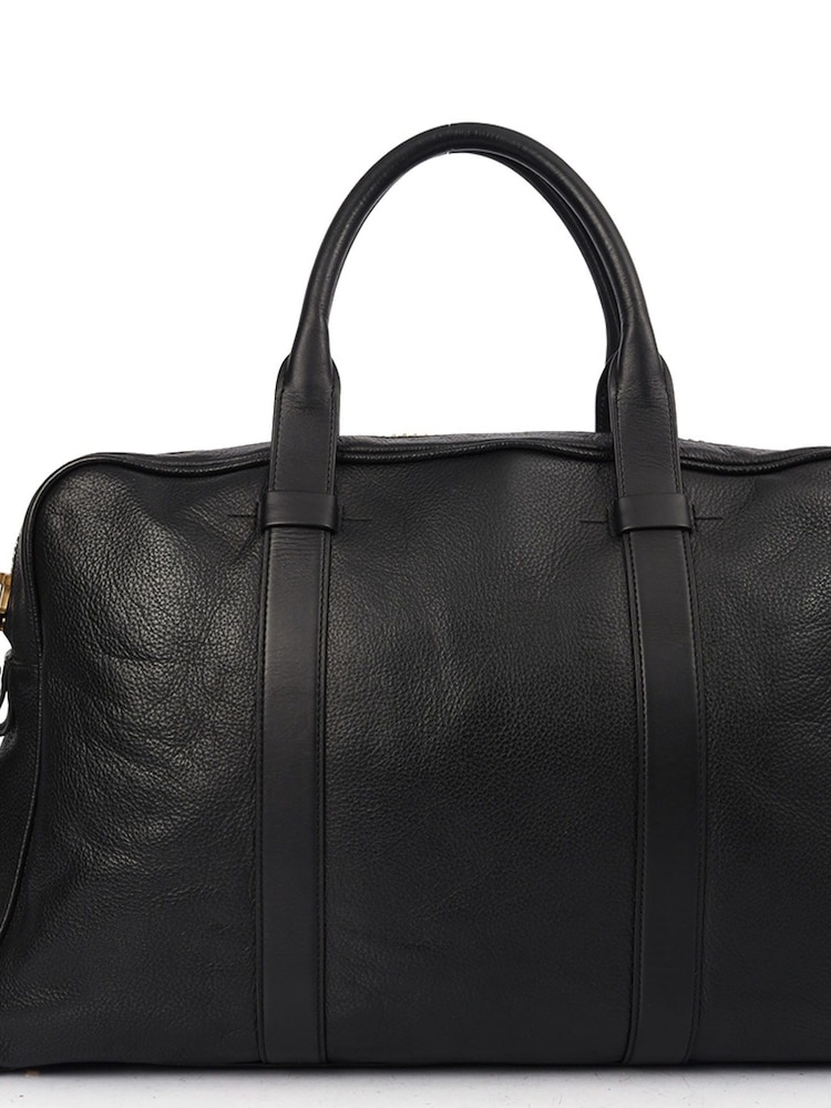 TOM FORD Brown Buckley Leather Briefcase - Image 6 of 6
