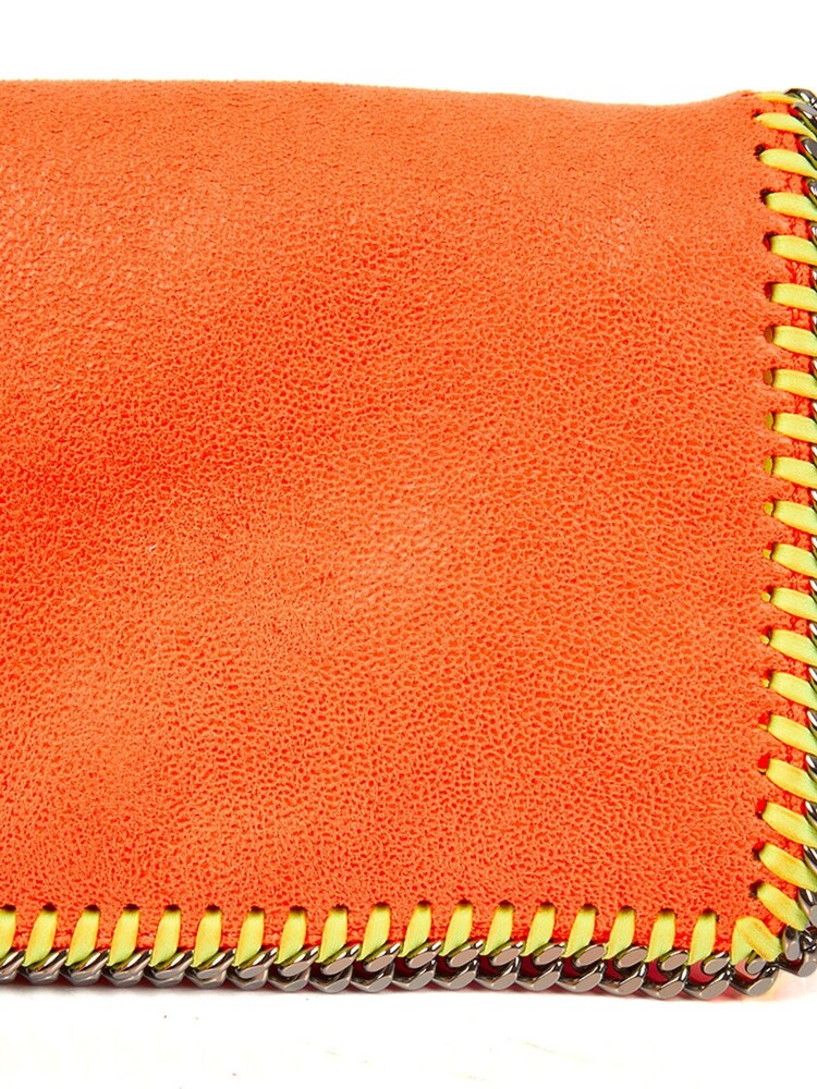 Stella McCartney Orange Falabella Clutch Vegan Leather Handbag - Image 5 of 5