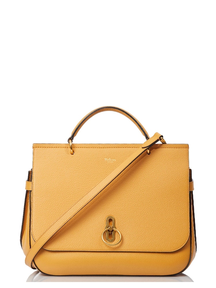 Mulberry Yellow Amberley Calfskin Leather Handbag - Image 1 of 6