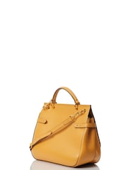 Mulberry Yellow Amberley Calfskin Leather Handbag - Image 3 of 6
