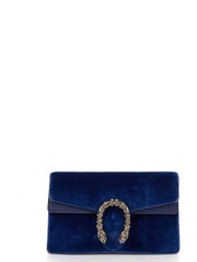 Gucci Blue Dionysus Super Mini Velvet Handbag - Image 1 of 6