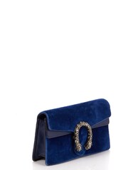 Gucci Blue Dionysus Super Mini Velvet Handbag - Image 3 of 6