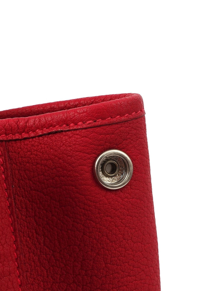 Hermès Red Garden Tote 39 Fjord Leather Handbag - Image 5 of 5