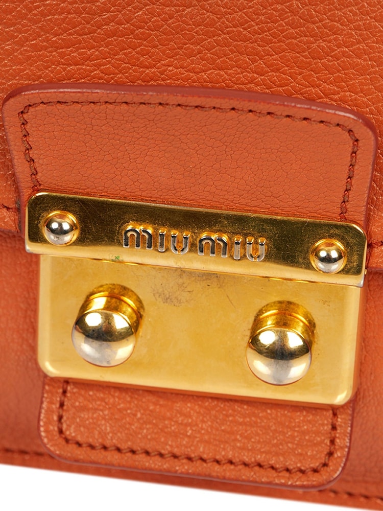 Miu Miu Orange Shoulder Bag - Image 5 of 5