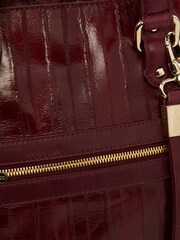 Jimmy Choo Red Tote Exotic Effect Leather Handbag - Image 6 of 6
