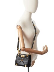 Valentino Roman Stud The Handle Bag Black Small Leather Handbag - Image 6 of 6