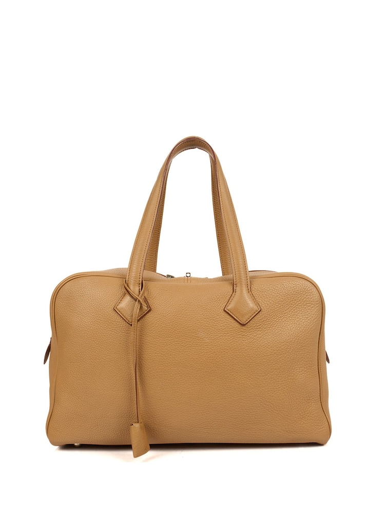 Hermès Natural Victoria 35 Togo Leather Handbag - Image 1 of 5