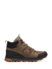 Grün - Clarks Leather Suede ATL Trek Rise GTX Hiking Boots - Bild 1 von 8