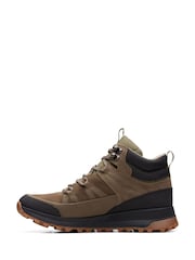 Grün - Clarks Leather Suede ATL Trek Rise GTX Hiking Boots - Bild 2 von 8