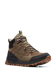 Grün - Clarks Leather Suede ATL Trek Rise GTX Hiking Boots - Bild 3 von 8