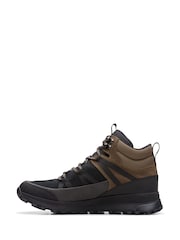 Schwarz - Clarks Leather Suede ATL Trek Rise GTX Hiking Boots - Bild 2 von 8