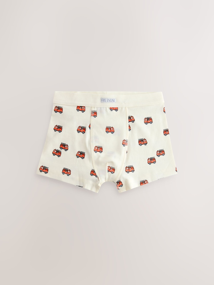 Red/Blue Emergency Vehicles Boxers 7 Pack (1.5-12yrs) - Image 2 of 8 Red/Blue Emergency Vehicles Boxers 7 Pack (1.5-12yrs) - Image 2 of 8