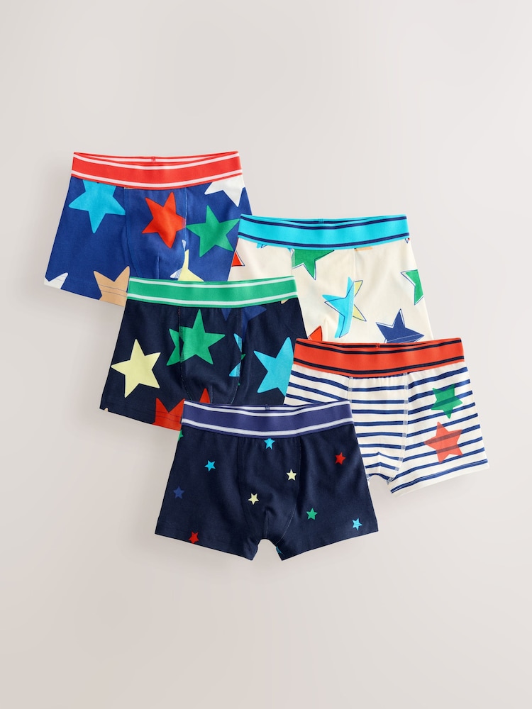 Multi Stars & Stripes - Trunks mit Muster im 5er-Pack (1,5–16 Jahre) - Bild 1 von 9 Multi Stars & Stripes - Trunks mit Muster im 5er-Pack (1,5–16 Jahre) - Bild 1 von 9