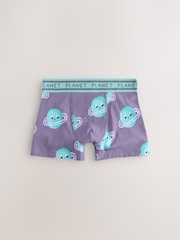 Purple/Green Space Print Boxers Trunks 5 Pack (1.5-12yrs) - Image 2 of 9