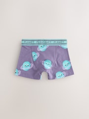 Purple/Green Space Print Boxers Trunks 5 Pack (1.5-12yrs) - Image 3 of 9