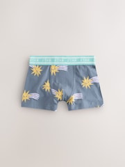 Purple/Green Space Print Boxers Trunks 5 Pack (1.5-12yrs) - Image 7 of 9