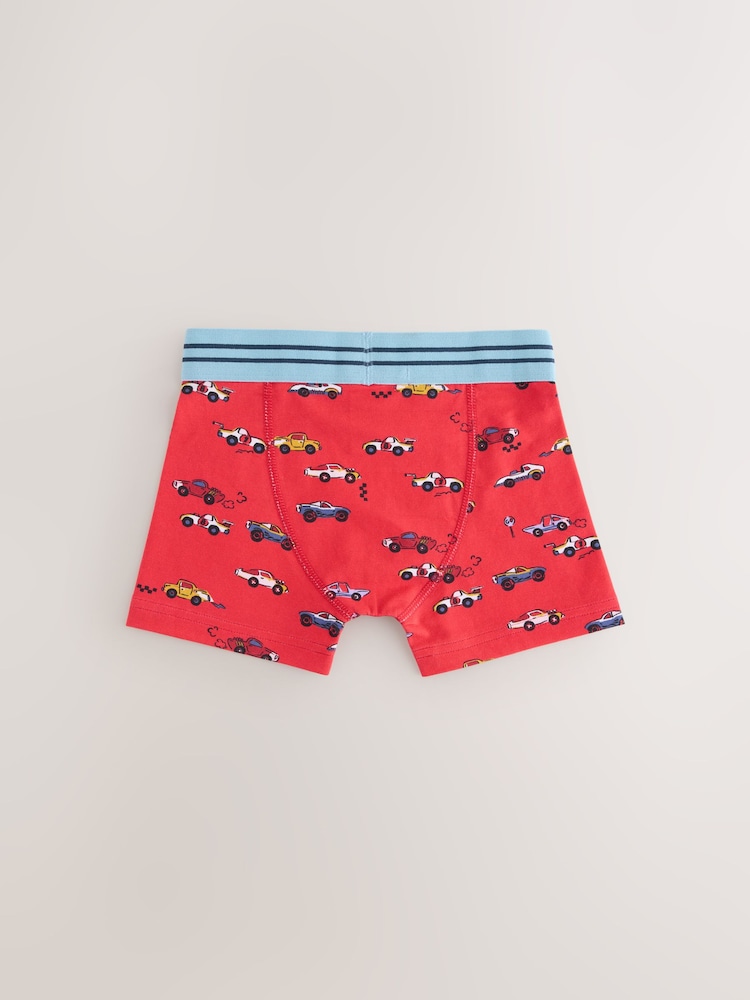Red/Blue Racing Cars Boxers Trunks 5 Pack (1.5-12yrs) - Image 2 of 7