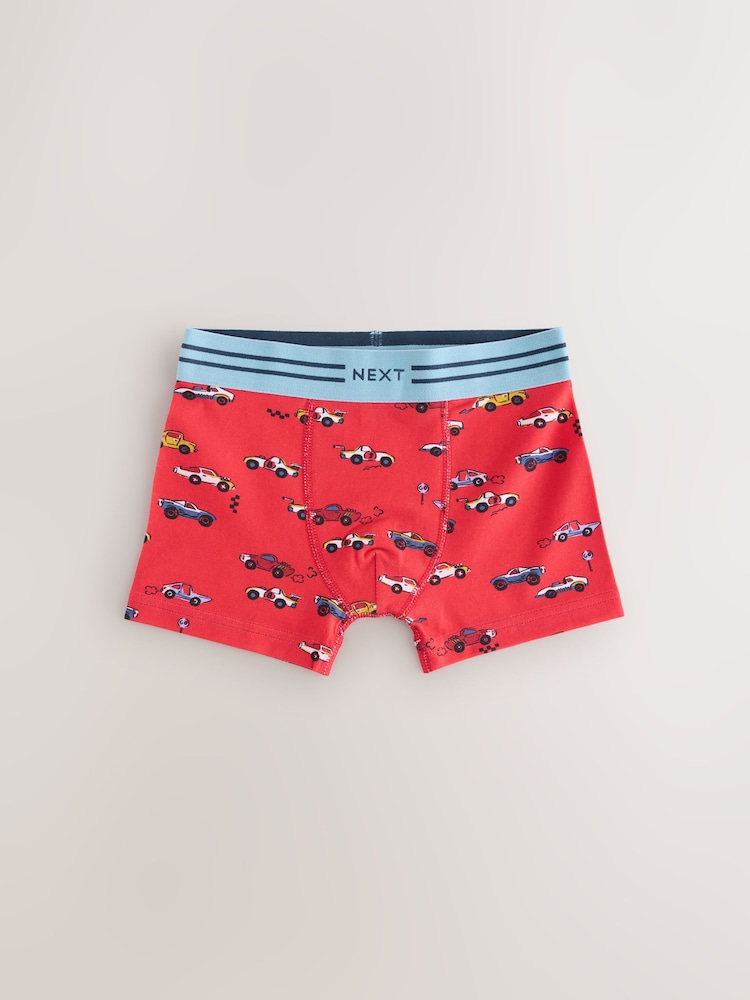 Red/Blue Racing Cars Boxers Trunks 5 Pack (1.5-12yrs) - Image 4 of 7