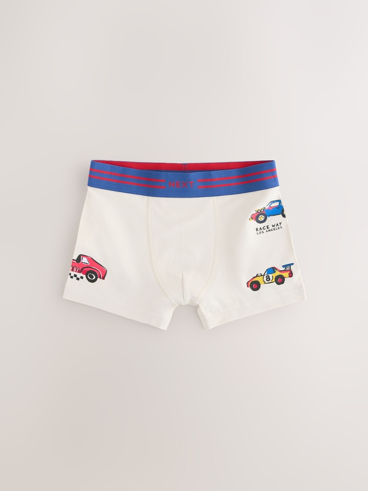 Red/Blue Racing Cars Boxers Trunks 5 Pack (1.5-12yrs) - Image 5 of 7