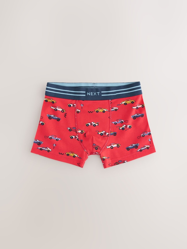 Red/Blue Racing Cars Boxers Trunks 5 Pack (1.5-12yrs) - Image 6 of 7