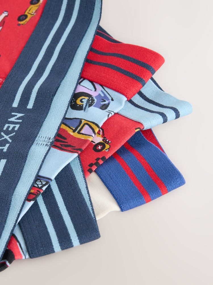 Red/Blue Racing Cars Boxers Trunks 5 Pack (1.5-12yrs) - Image 7 of 7