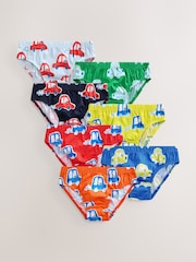 Multi Car Print Cotton Briefs 7 Pack (1.5-10yrs) - Image 1 of 11