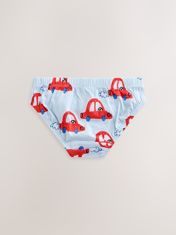 Multi Car Print Cotton Briefs 7 Pack (1.5-10yrs) - Image 2 of 11