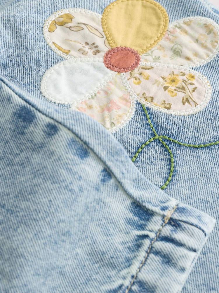 Denim, Mittelblau - Floral Appliqué Jeans (3mths-7yrs) - Bild 10 von 10